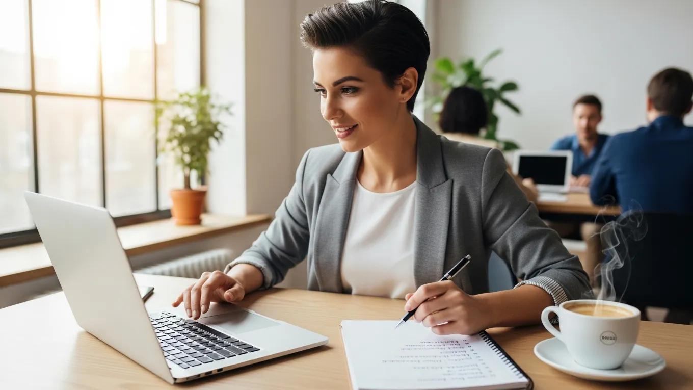 Small business owner reviewing payment gateway options on a laptop